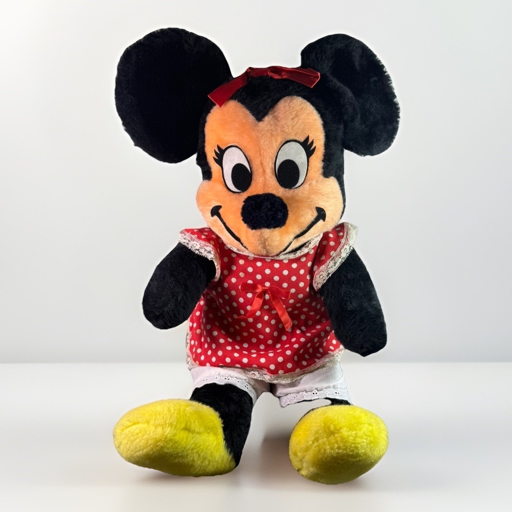 Minnie Mouse Plush Walt Disney Characters Production Toy Doll Made in USA - Picture 1 of 7